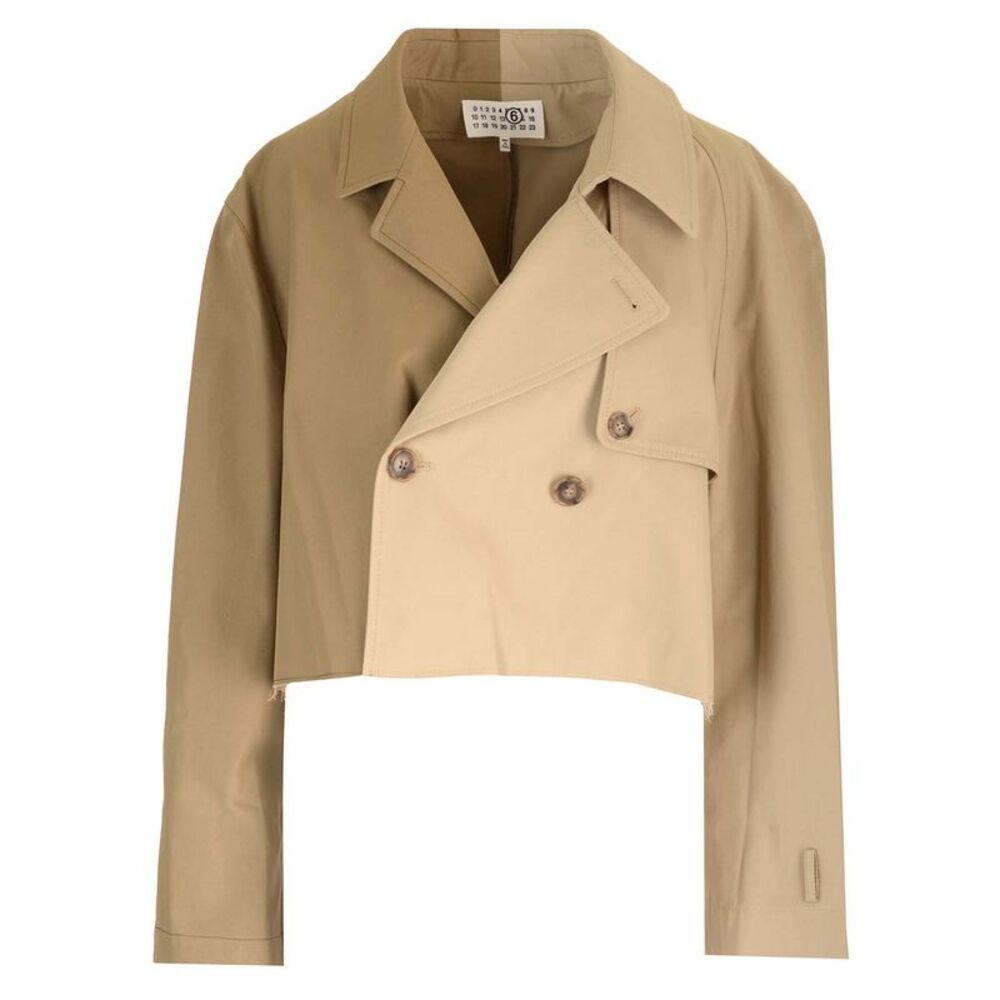 Mm6 Maison Margiela Women Cropped Trench Coat